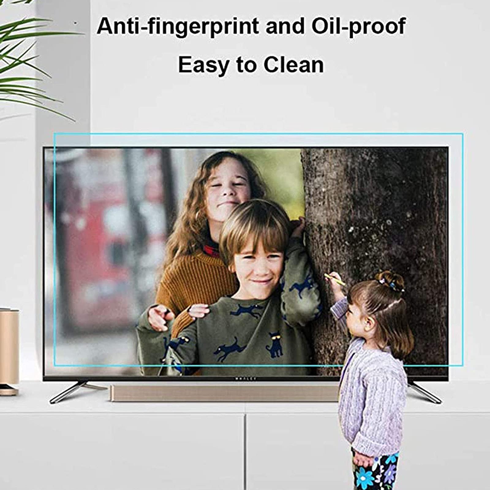 Folia ochronna na ekran telewizora, niebieskie światło blokujące filtr folia matowa folia ochronna współczynnik antyrefleksyjny do 90% łagodzi zmęczenie oczu, do LCD, LED, 52" (1161 * 661)