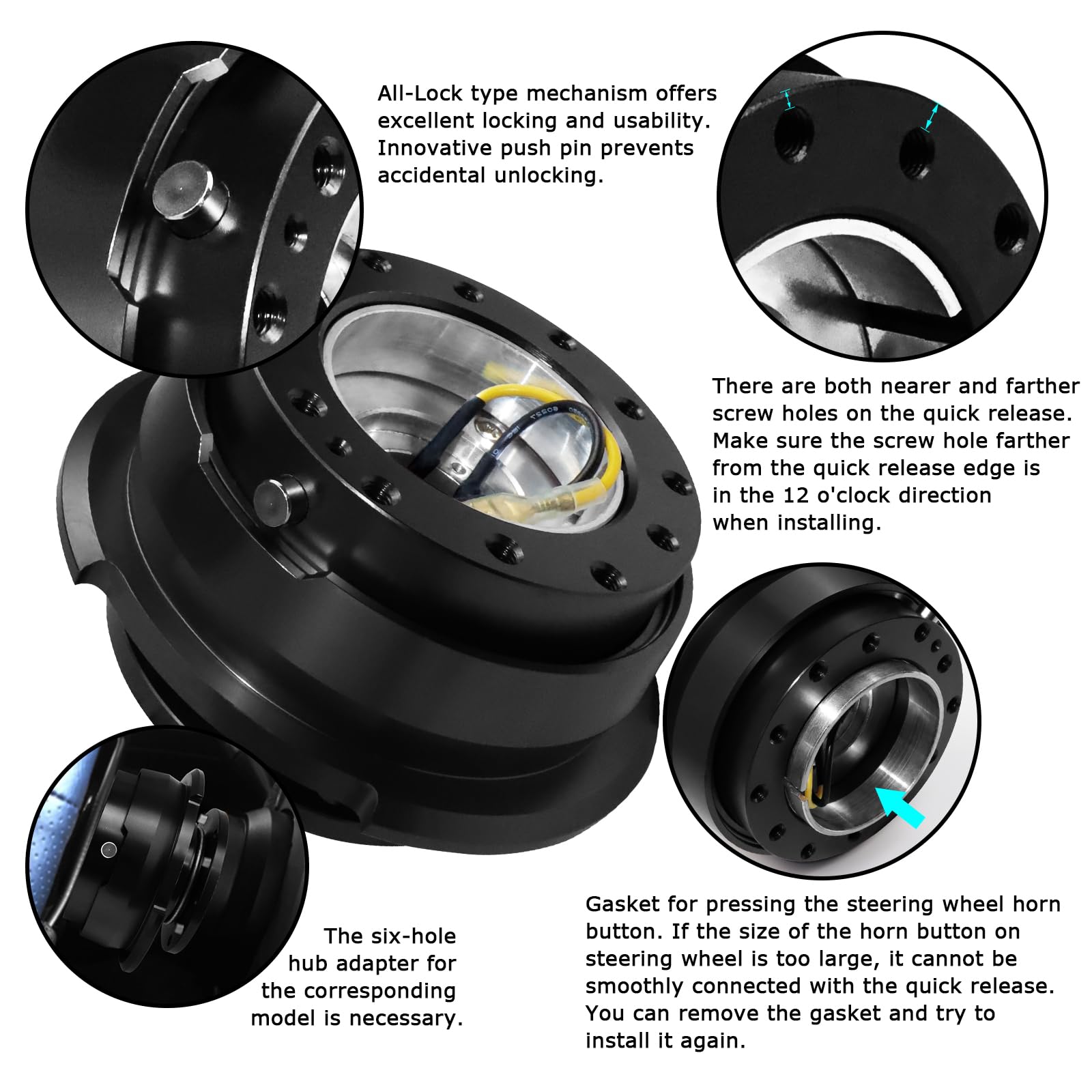 Connettore Per Base Volante Auto Per Parti Di Modifica Auto Adattatore Per Volante Gk5~p184407421
