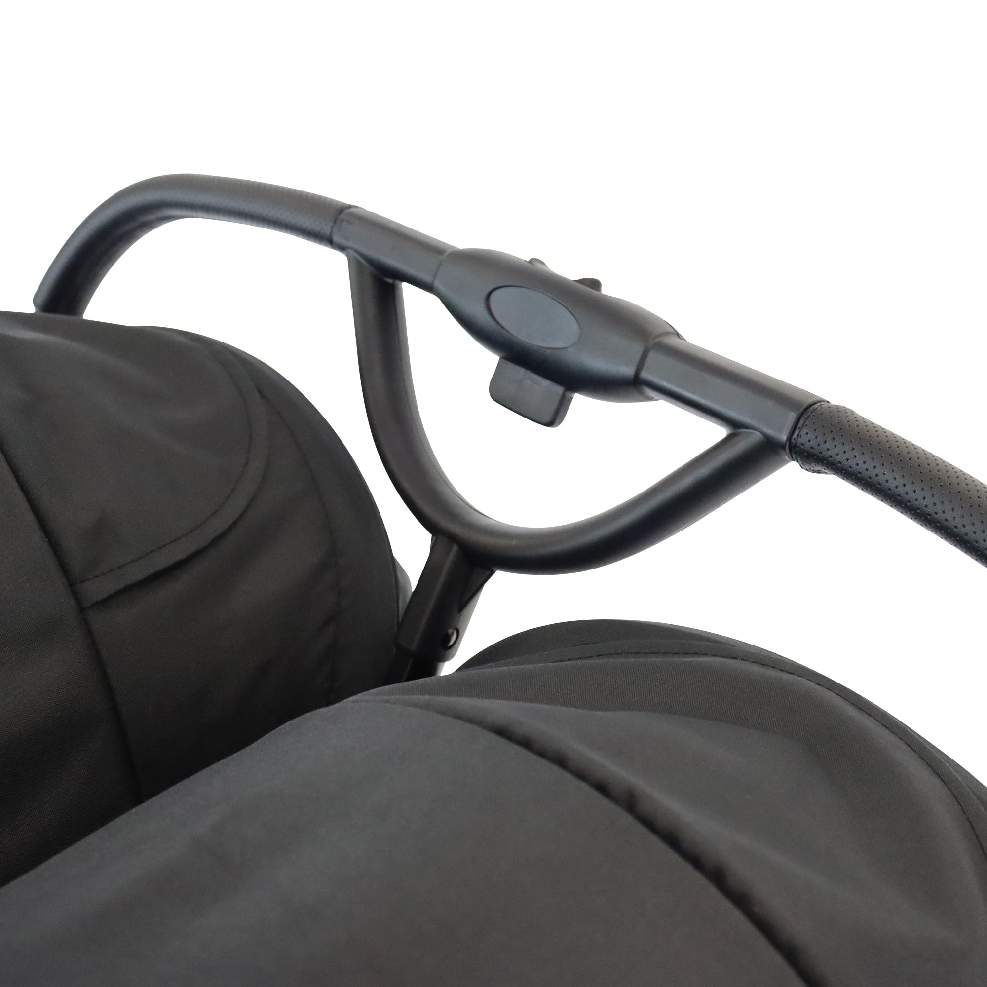 Deryan Rolo X2 Kinderwagen Buggy 2 in 1 - klappbar bis 44kg - Schwarz