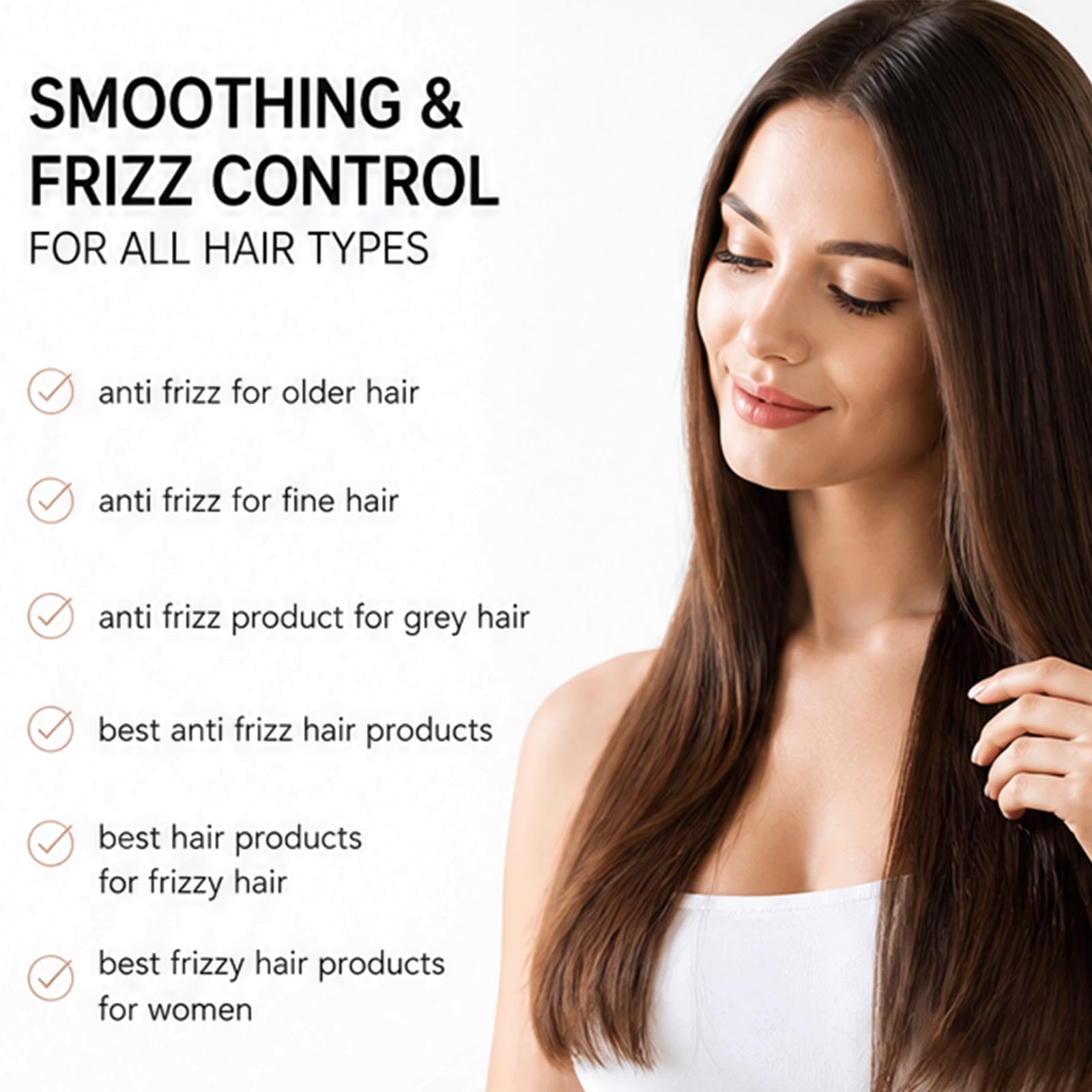 Glättungscreme für glattes Haar, Haarglättungscreme, Anti-Frizz-Haarcremes - Glättungscremes für lockiges Haar & Frizzs Control, Anti-Feuchtigkeit, glättet Kräuseln & verleiht Glanz (5PCS)