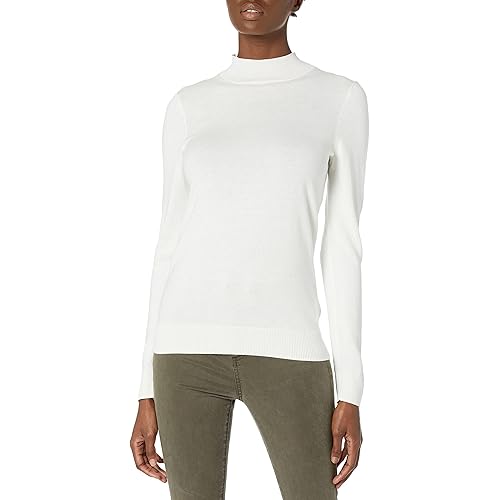 Amazon Essentials Women's Lightweight Mockneck Sweater (Plus + Missy)