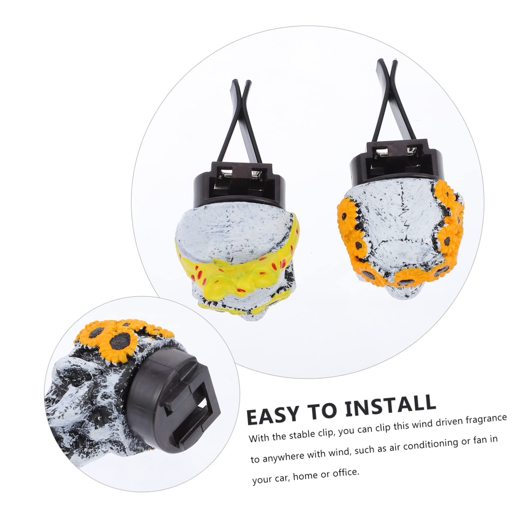 iplusmile 6juegos Aromatizador De Clip Para Ventilación De Coche Set De Decoraciones De Aromaterapia Para Interior Del Automóvil Difusor De Fragancia Para Oficina y Hogar