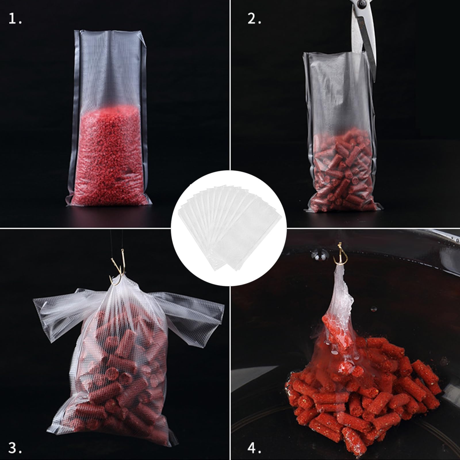 PVA Sac de pêche à la carpe rapide soluble dans l'eau Sac de remplacement PVA Sac de sac PVA Outil de chargement d'appâts Koi Outil de pêche Équipement de pêche PVA Sac de pêche à la carpe rapide soluble dans l'eau Sac de remplacement PVA Sac de sac PVA Outil de chargement d'appâts Koi Outil de pêche Équipement de pêche