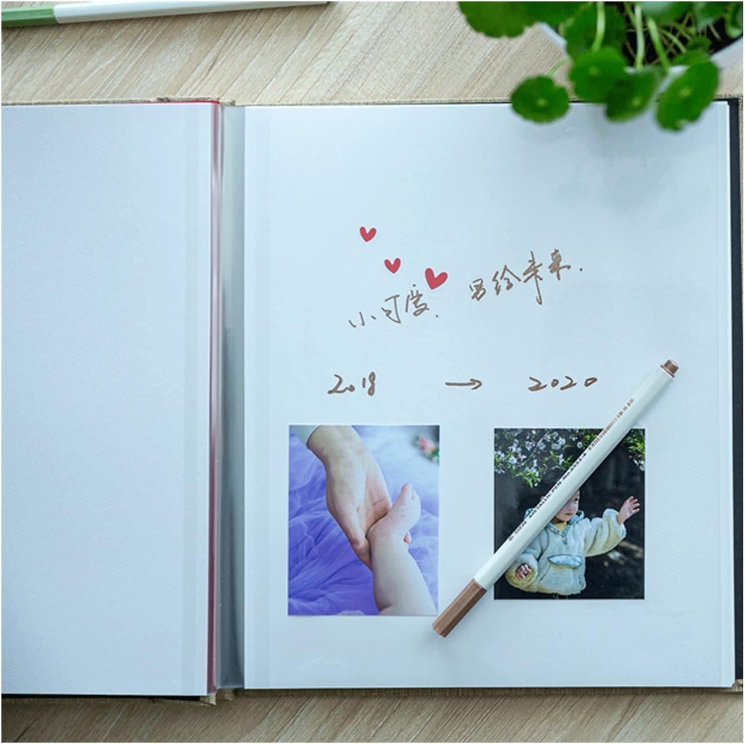 Photo Albums Self-adhesive Photo Album for Lovers DIY Handmade Commemorative Album Family Photo Album Album de fotos (Color : 02, Size : 30 WHITE CARDS_LARGE)