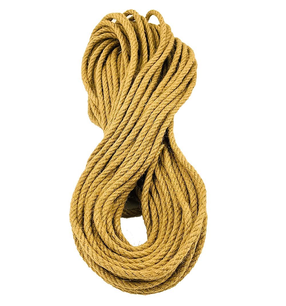 AKSOY Hemp Rope for Cat Scratching Post, DIY Cat Scratcher Sisal Rope Replacement, Playing Flexible Scratching Pad 6mm x 30m