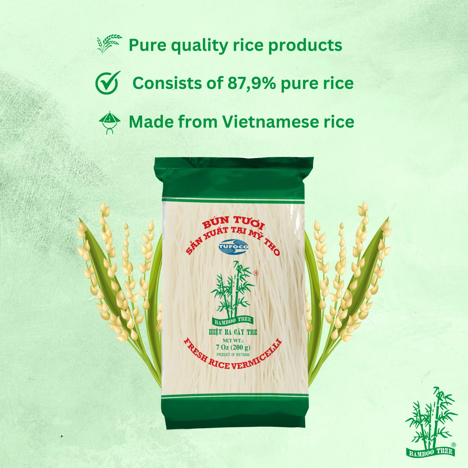 Bamboo Tree Vermicelli de arroz fresco 200g
