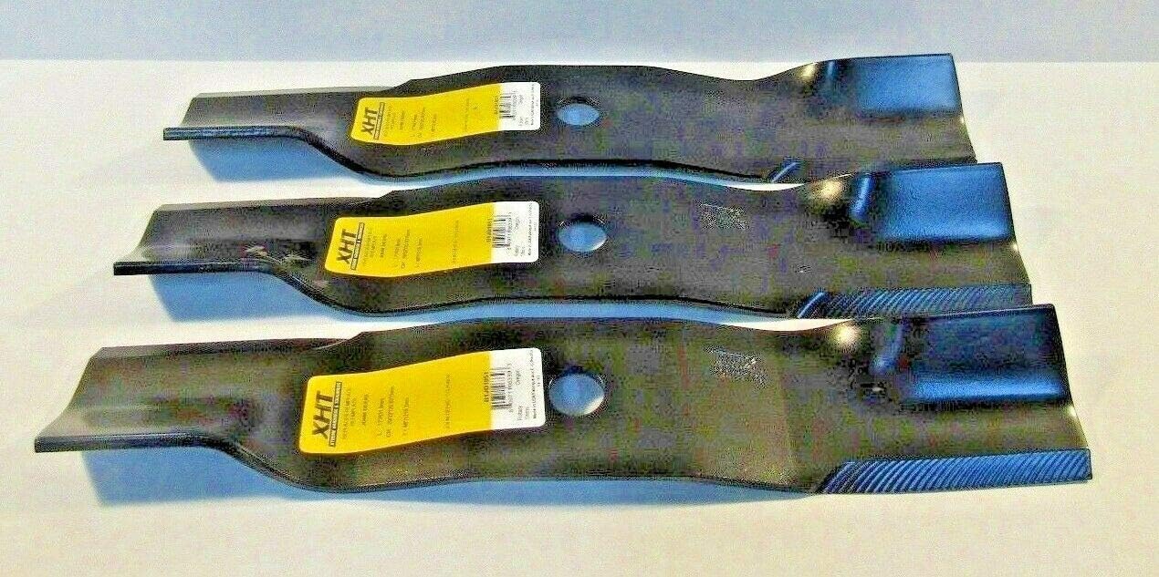 XHT 3 USA Blades for 48" John Deere 7 Iron Deck TCU14939 TCU30315 HD 3" Wide