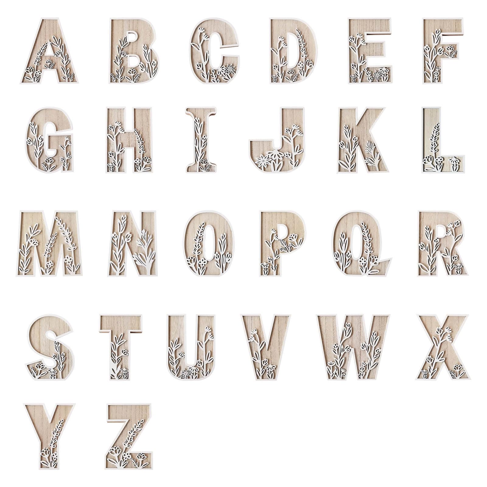 KINBOM Lettere in Legno da 30 cm Lettere in Legno Decorative Lettere