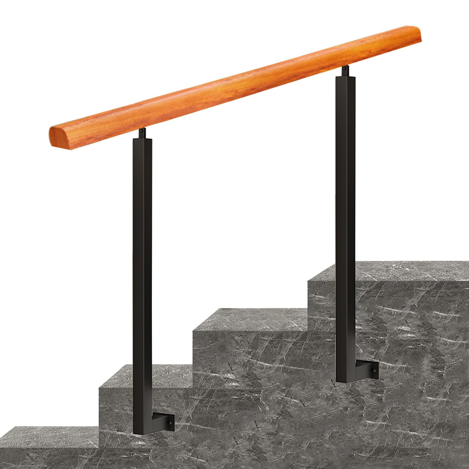 Rampe d'escalier extérieure réglable de 0 à 270° pour une sécurité sur mesure