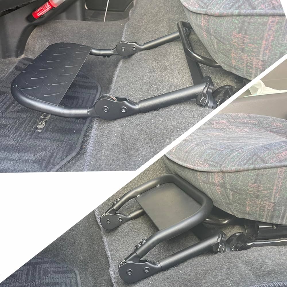 ハイエース 折りたたみ式フットレスト ブラック助手席用 楽天市場】【送料無料】 助手席用 フットレスト 200系