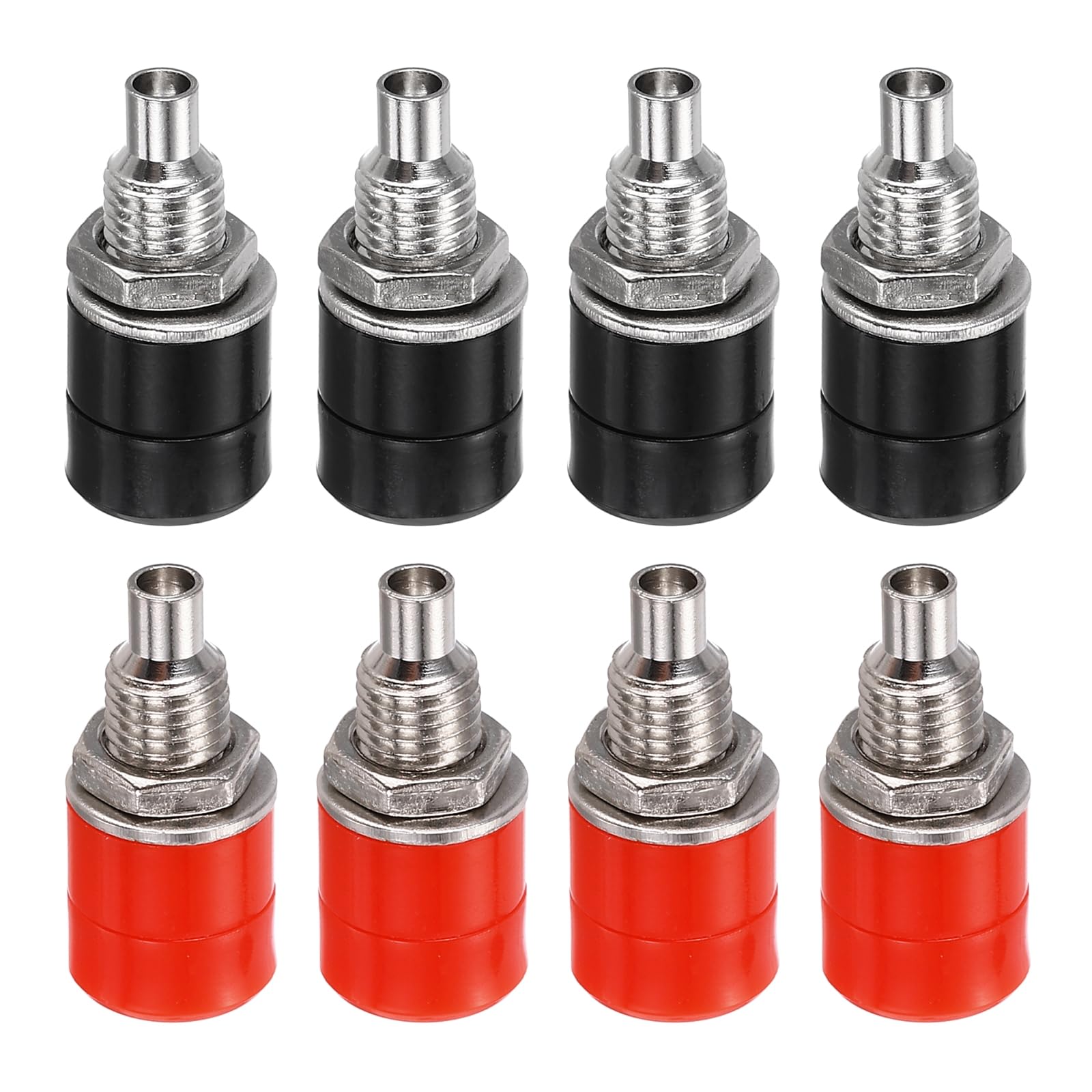 Vernickelte Bananenbuchsen 10 Stück – 2 Mm Panelmontage, 10A, Rot, Für Elektronik-Labor