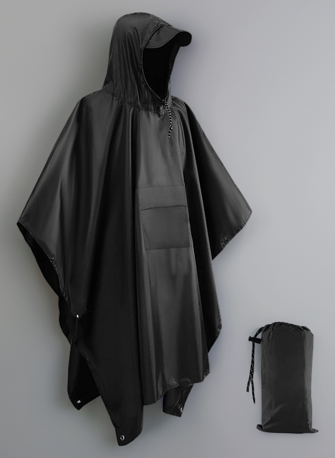 Victoper Waterproof Poncho Adult, Reusable Rain Poncho Adult Waterproof Poncho Waterproof Adult Lightweight Waterproof Raincoat for Outdoor Hiking Camping Cycling Traveling