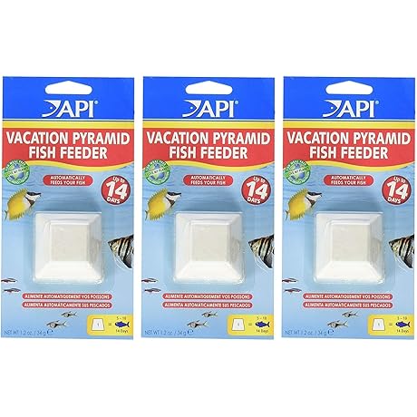 API Freshwater Pyramid Vacation Fish Feeder, 14-Day Continuous Feeding