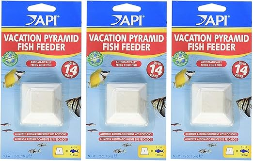 vacation pyramid fish feeder