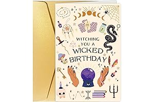 Funny Halloween Birthday Card, Pun Wicked Halloween Birthday Card, Witch Birthday Card,...
