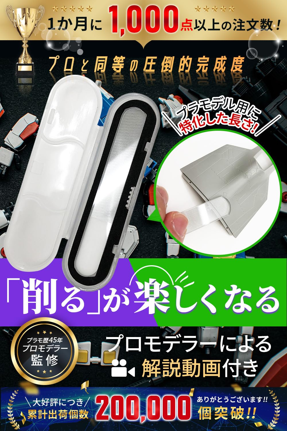 Amazon | Sachiプラモ 【製作歴45年プロモデラー推奨】 ガラスヤスリ 3 
