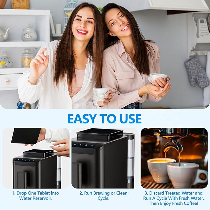 100 Pastillas Descalcificadoras para Cafeteras - Limpiador para Keurig, Ninja, Breville miniatura 6