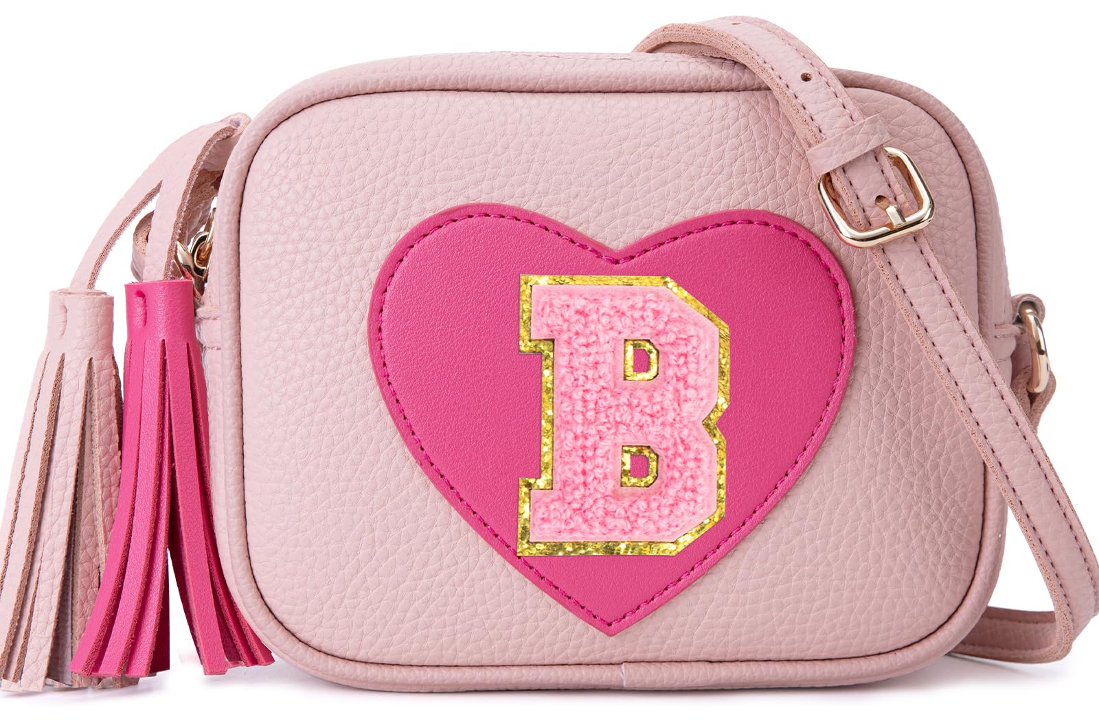 OYLOLA 3 4 5 6 7 8 Year Old Girl Birthday Gifts Initial Toddler Girl Purse Kids Purse Toddler Girls Gift Heart Purse