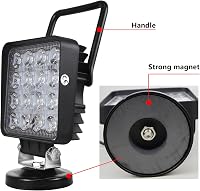 RIGIDON 2x LED munkalámpa mágneses talppal 48W 12V/24V terepjáróhoz traktorhoz 6