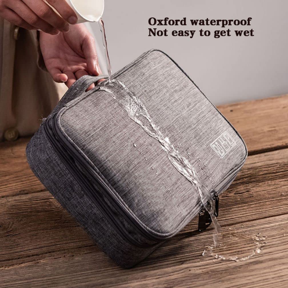 Beauty Case da Viaggio,Borsa da toilette da viaggio sospesa,Multi-compartimenti per Organizzare Oggetti Personali,Gancio in Metallo per Appendere (viola scuro)