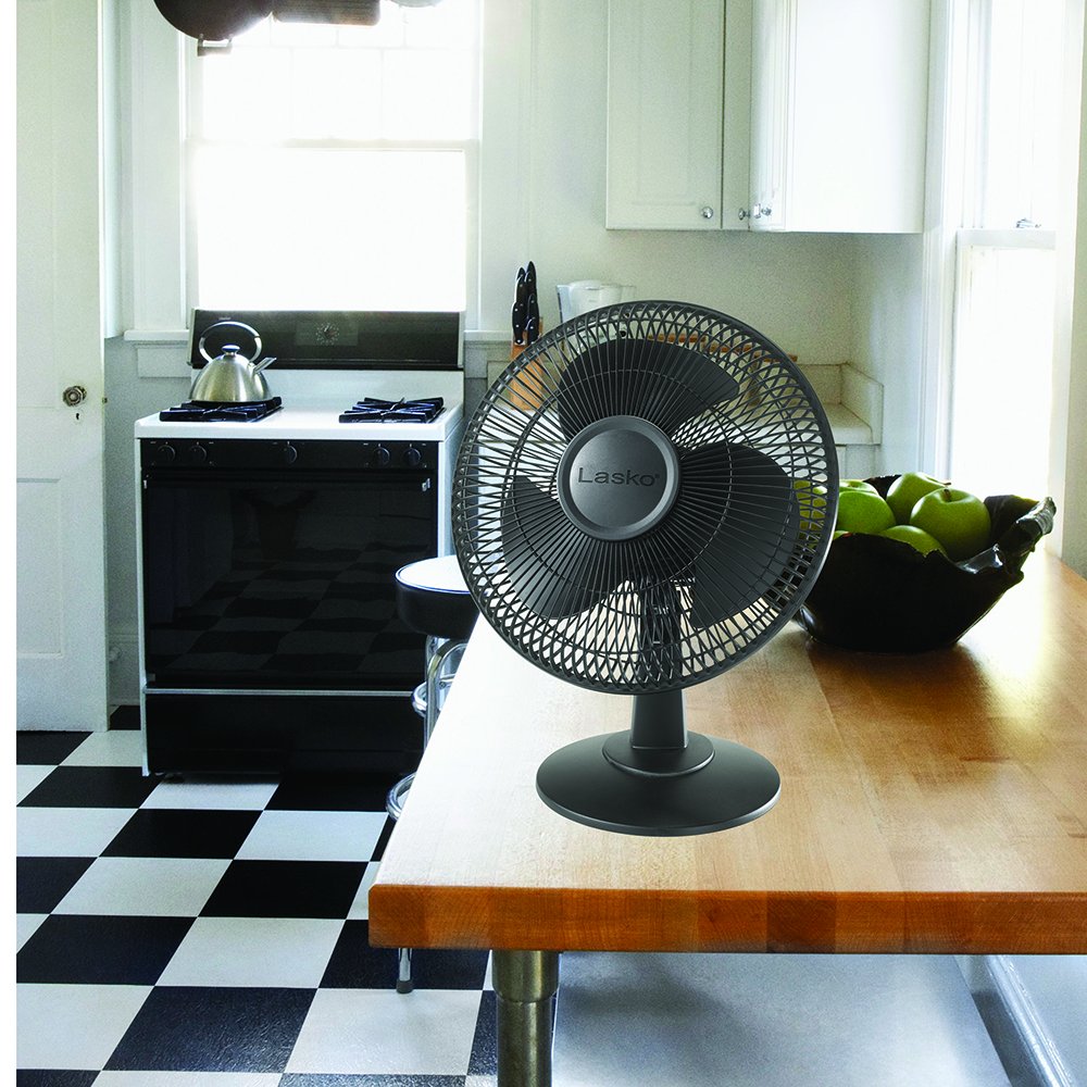 Lasko Lasko-12 Table, 3-Speed, Black (2017) Household Fans, 12 : Home u0026  Kitchen - Amazon.com