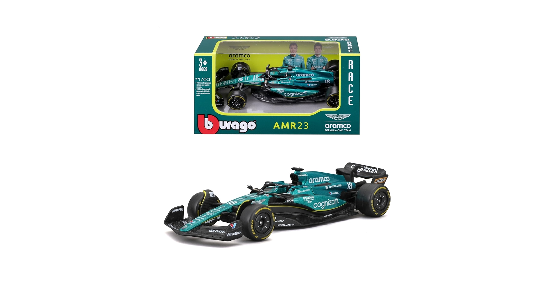 Amazon.com: BBurago - Aston Martin AMR23#18 Stroll