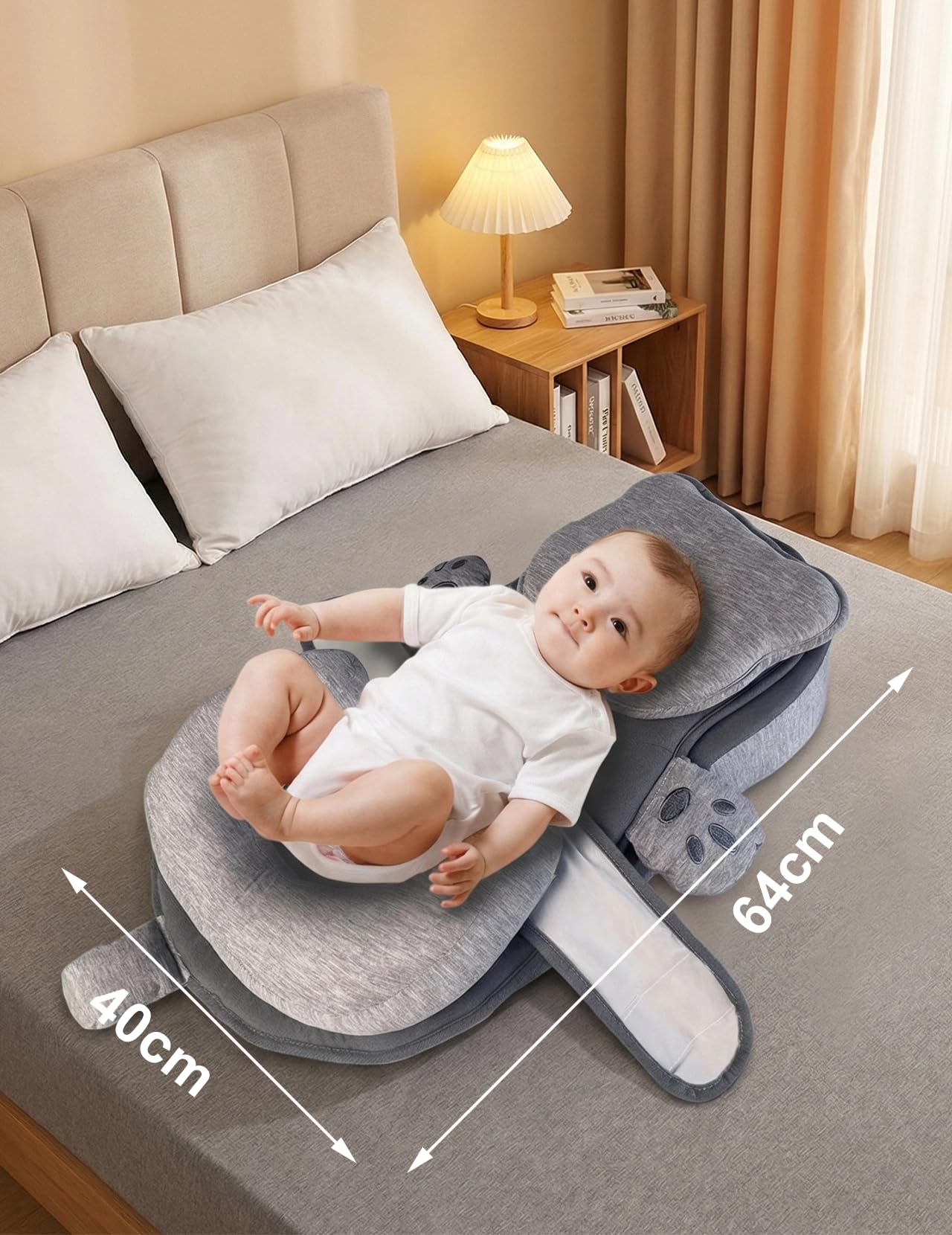 Oreiller Doux Et Confortable, Adapté à Toutes Les Morphologies, DéHoussable, Lavable Et IndéFormable