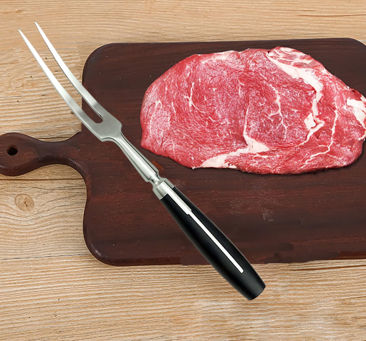 Fourchette à viande incurvée en acier inoxydable 30,5 cm