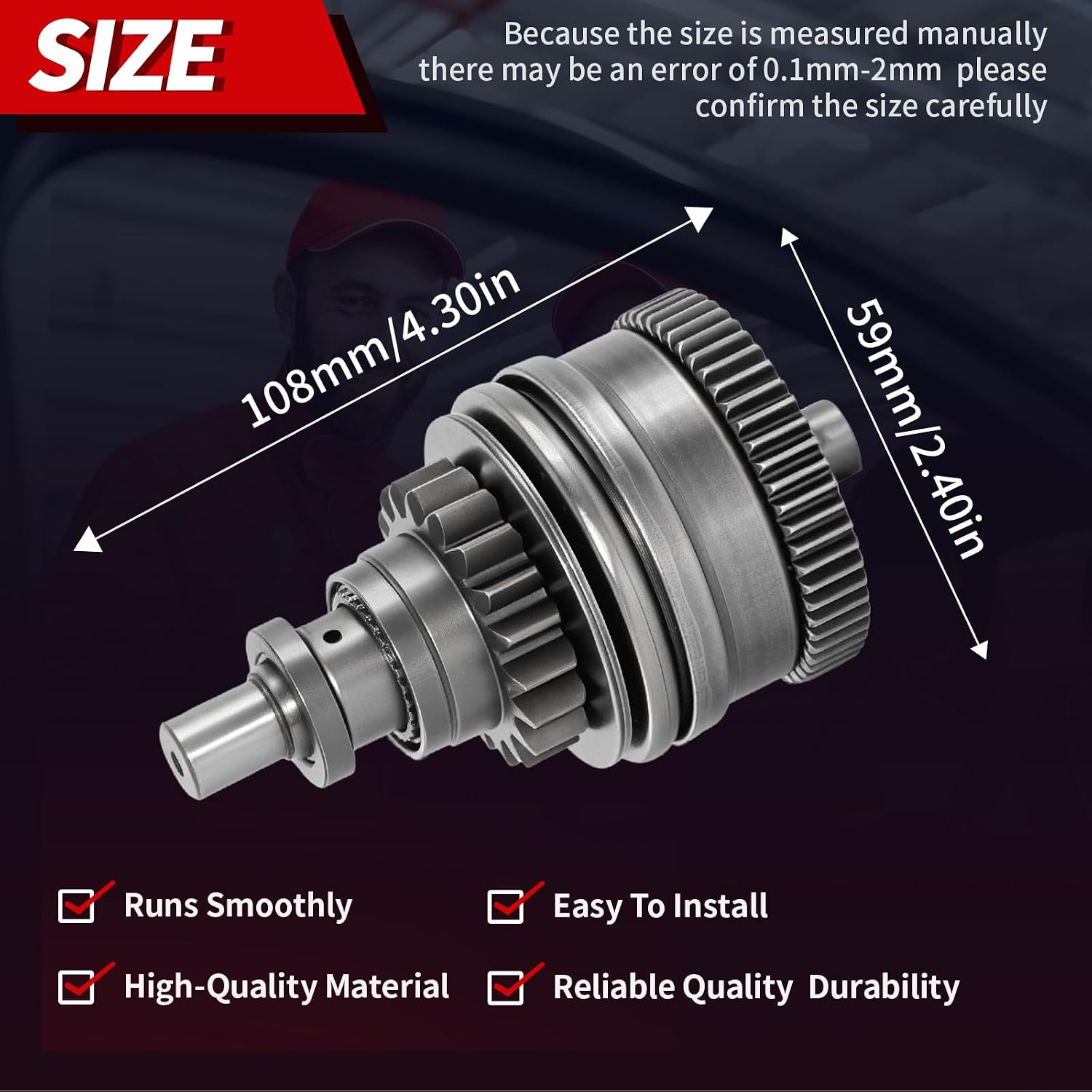 Starter Drive Bendix For Kawasaki Polaris 13101-3708 4060119