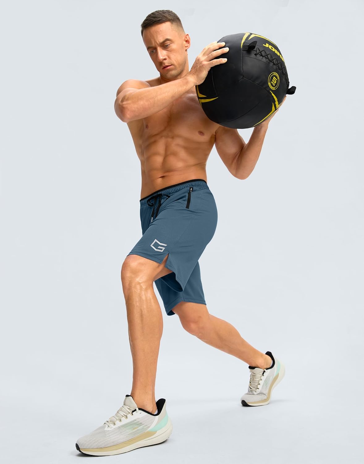 G Gradual Men's Gym Shorts with Zipper Pockets 9"/11'' Athletic Basketball Mesh Shorts for Men Workout Quick Dry Lightweight - Image 6