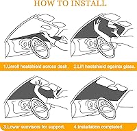 Vista 7 de Parasol personalizado para parabrisas de automóvil Visera solar personalizada con diseño de 1-4 fotos Diseña tu propia foto Logotipo Texto Visera