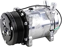 Vista 7 de Compresor universal de aire acondicionado 6PK embrague Sanden 508 5H14 R134A correa serpentina 12V
