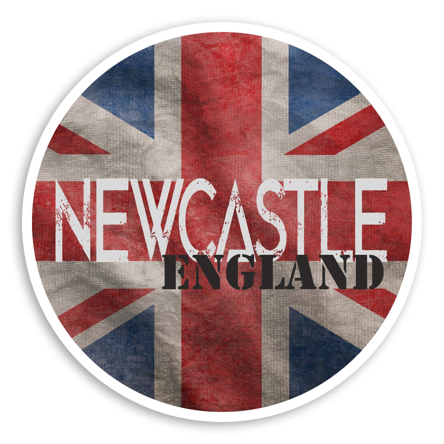 Destination Vinyl Ltd Multi 2 X 10Cm Newcastle England Vinyl Stickers Gb Flag Travel Luggage Sticker #30691 (10Cm Wide)