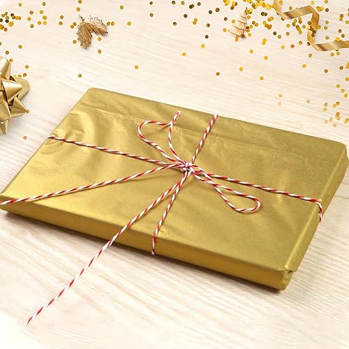 Miniatura 5 de Koogel 86 hojas de papel de seda metálico dorado, papel de seda de 20 x 14 pulgadas para bolsas de regalo, papel de seda para envolver regalos,
