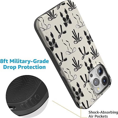 Vista 1012 de Casely Funda para iPhone 15 Pro Jardín Secreto Flores mixtas Funda atrevida Compatible con MagSafe y botón de acción Jardín Secreto Floral