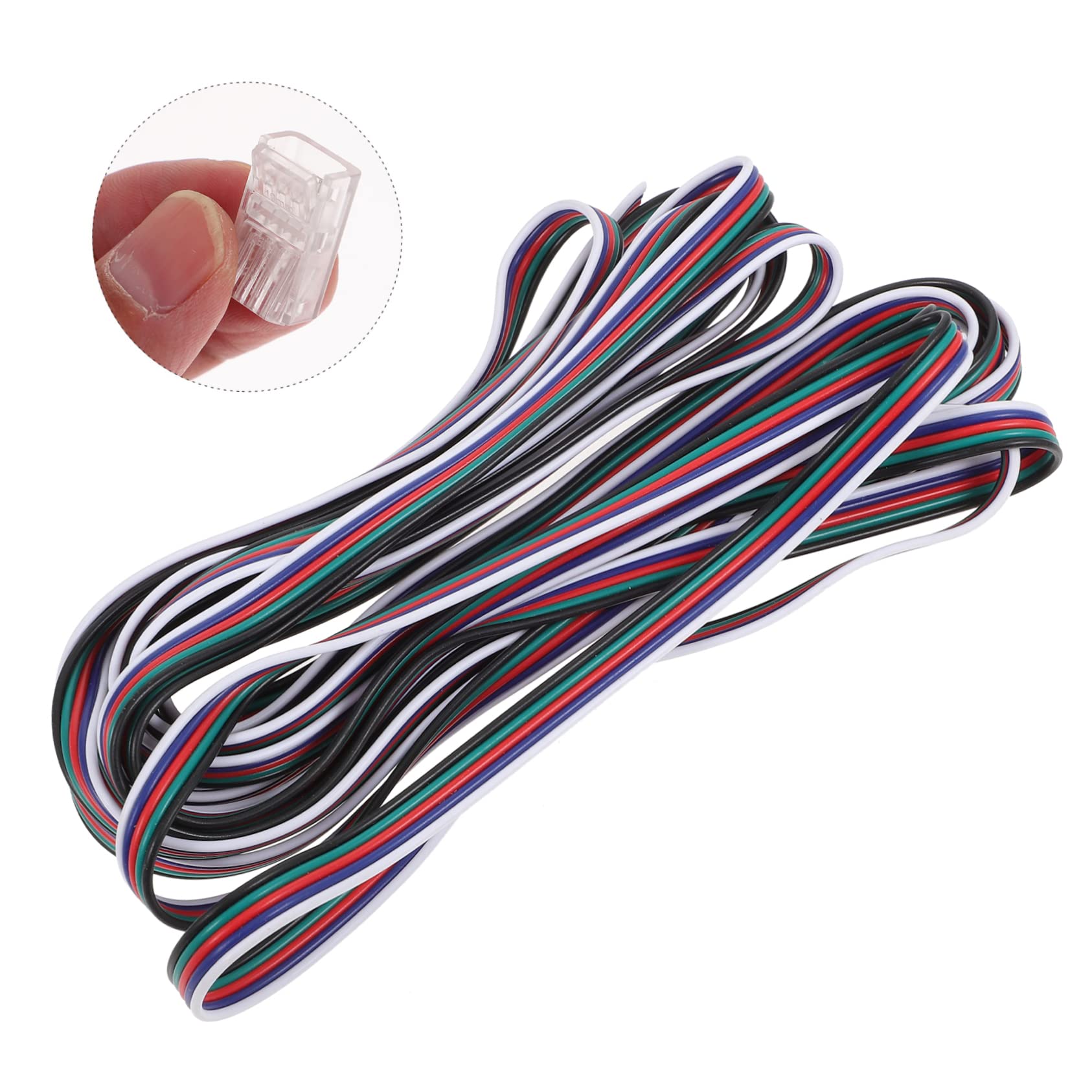 OUNONA 3 Set Connettori LED Saldabili Pin Kit Collegamento per Strisce LED Rgb Facile Installazione e Design Stabile Connettori Cavo Flessibile