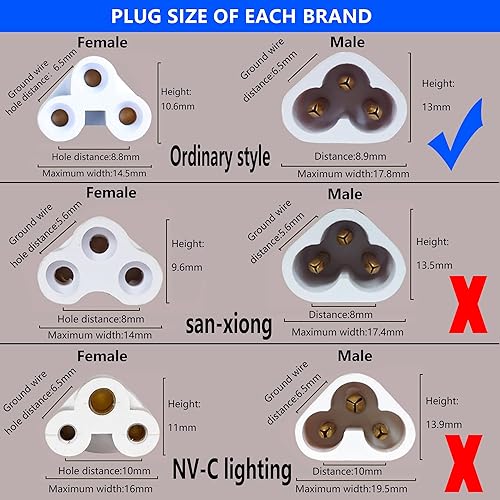 Miniatura 4 de SinLoon 20 unids T5 T8 macho lámpara LED conectar alambre tubo integrado coletas cable luces de techo cables enlazables para tubo LED soporte de