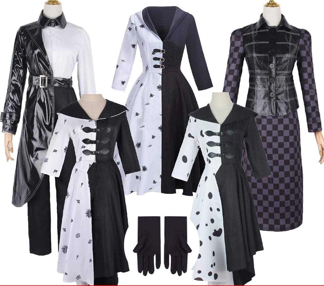 クルエラ・ド・ヴィル Lサイズ コスプレ用衣装 コスチューム ディズニー Cruella クルエラ 悪役クルエラ・ド・ヴィル De Vil