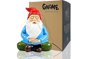 Meditating Gnome Garden Statue - Bringing Serenity to Your Oasis