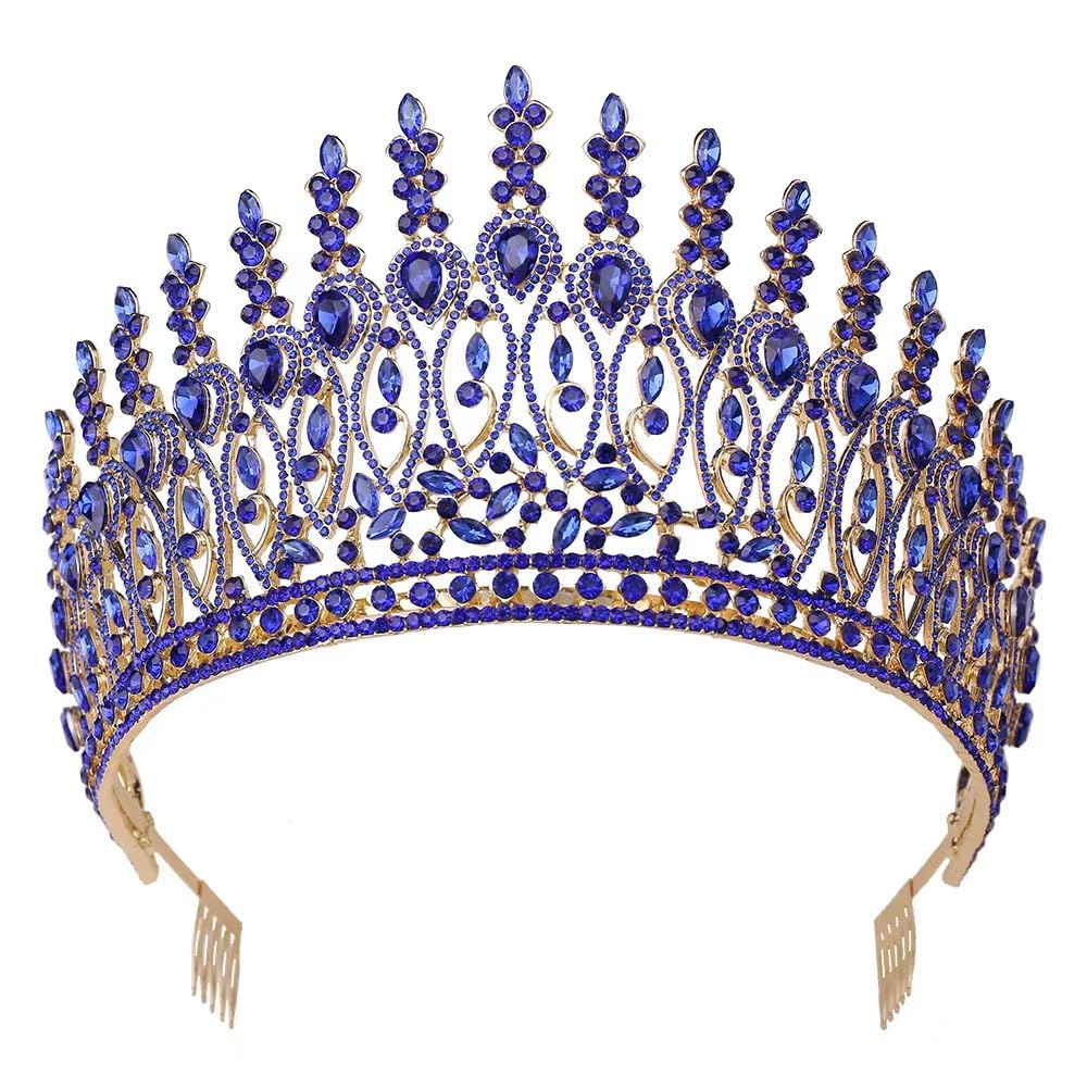 New Colored Diamond Bridal Royal Headband women crown tiara tiaras