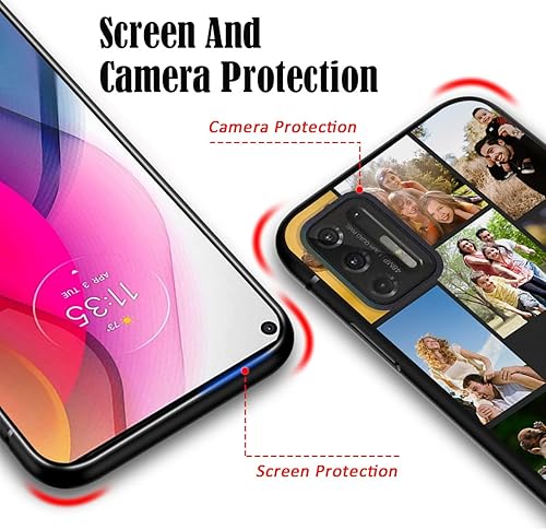 Vista 232 de Funda personalizada para Motorola Moto G Stylus 2021 con nombre de foto, texto y foto, GStylus personalizado -21 funda suave y fina (negro) de 6.8