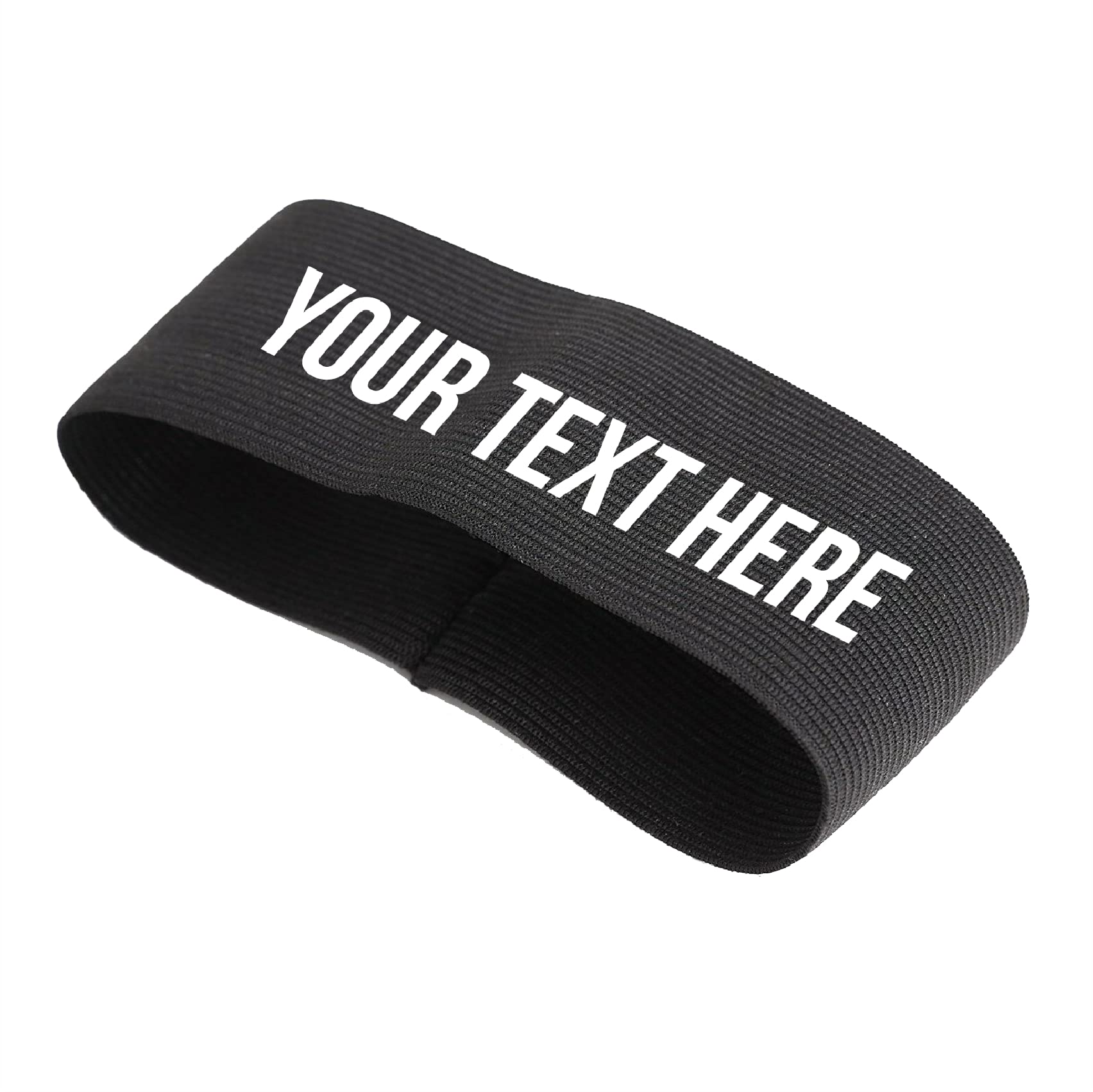 Flexi-Print Personalised Captains Armband - Black Armbands Mourning, Sport Band, Memorial Armband, Black Arm Bands, Hi Vis Armbands, Running Armband, Black Armbands For Football