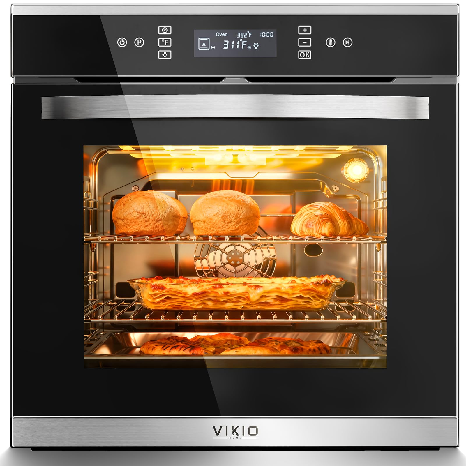 VIKIO HOME 24 Inch Electric Single Wall Oven