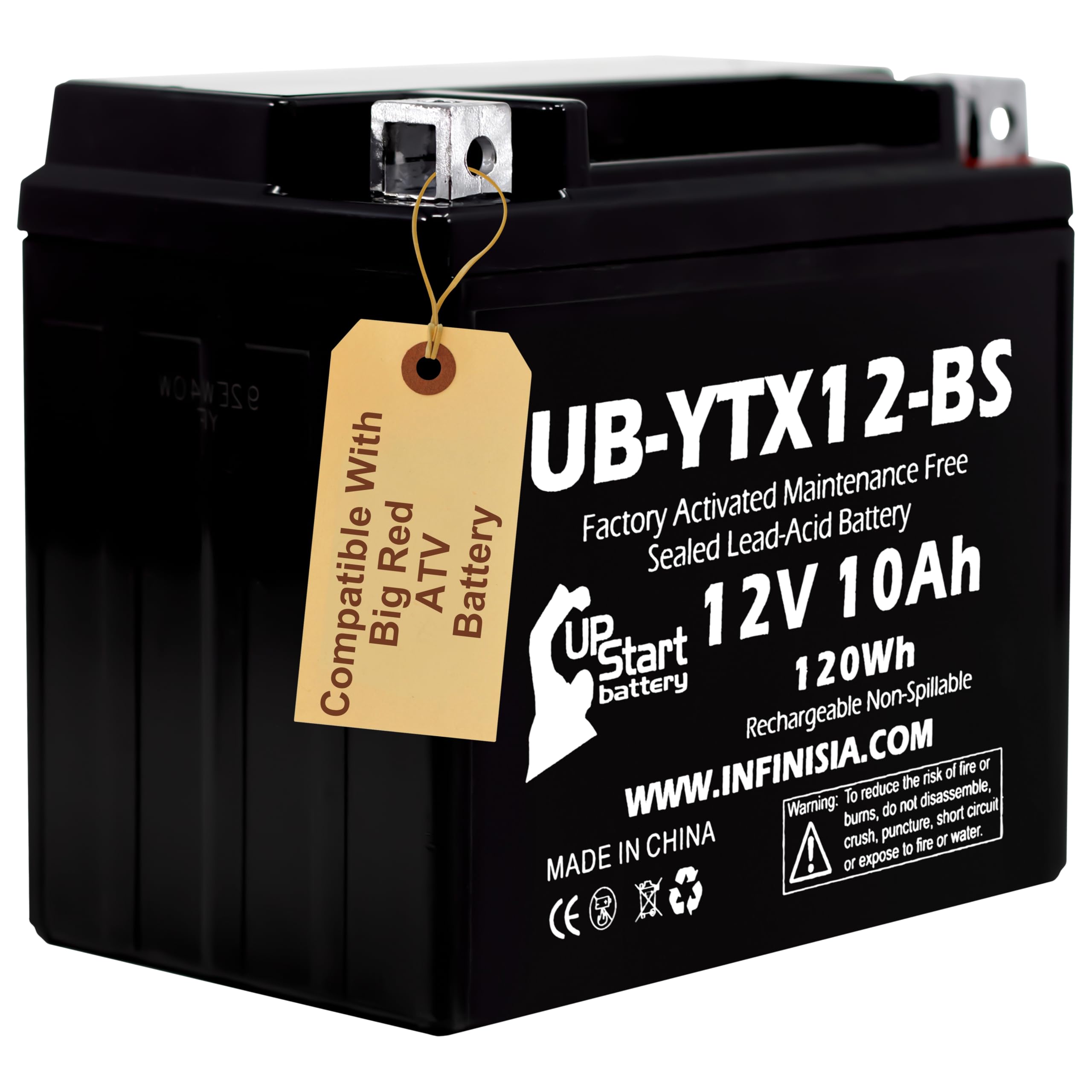 Amazon.com: YTX12-BS 12V 10Ah Replacement for 1985 Honda ATC250ES