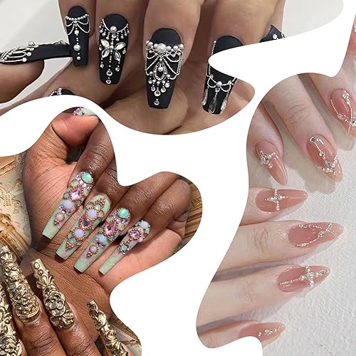 Miniatura 5 de QIMYAR Cuentas de caviar de arte de uñas 3D para arte de uñas, varios tamaños, 0.020-0.039 in, mini cuentas de caviar de metal, oro, plata, oro