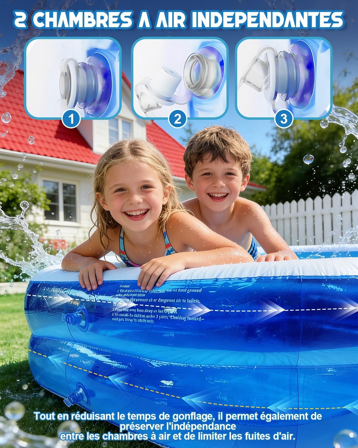 piscine gonflable – vue détaillée