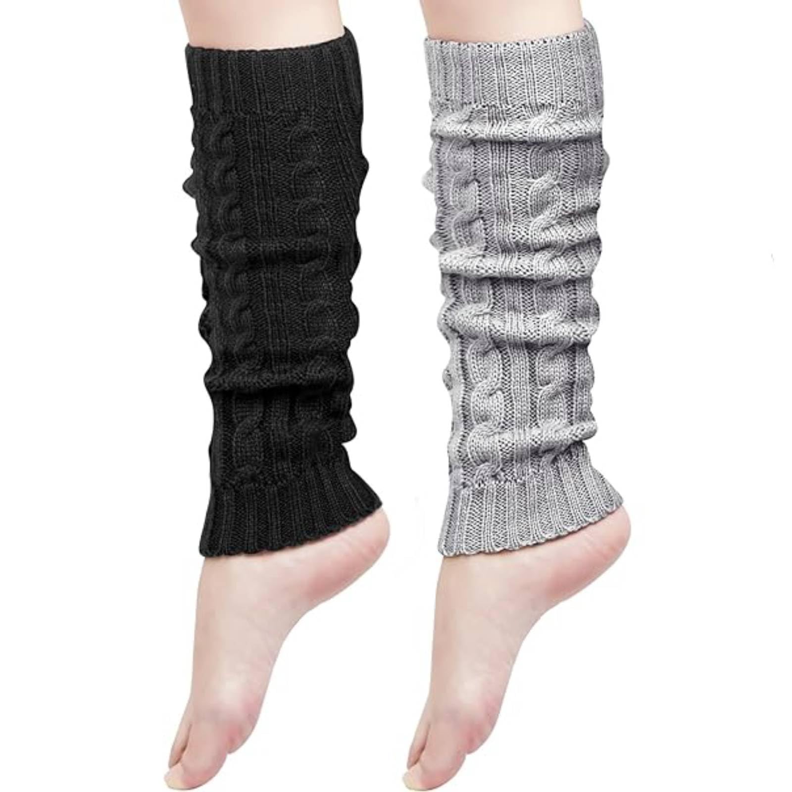 Womens Leg Warmers Winter Warm Knit Long Boot Socks Slouch Knee High 80s for Party