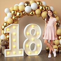 Vista 25 de imprsv Letras iluminadas de marquesina, letras de mosaico de 4 pies con luz para decoración de fiesta de graduación de baby shower, grande B