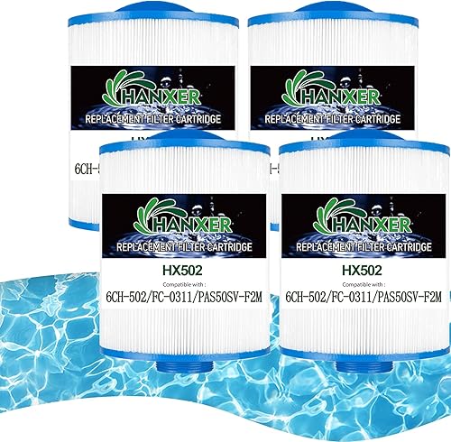 PAS50SV-F2M - Cartucho de filtro de spa que reemplaza para filtro de bañera de hidromasaje Unicel 6CH-502, Filbur FC-0311, PAS502SV, AK-90161,