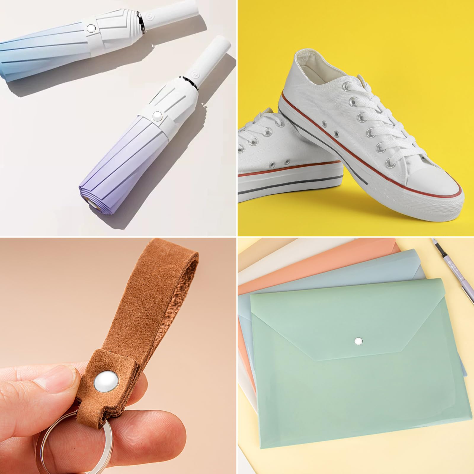 Set 200 Bottoni A Pressione Metallici - Con Pinza, 9.5 Mm, Per Fai-Da-Te E Cucito - Foto 10